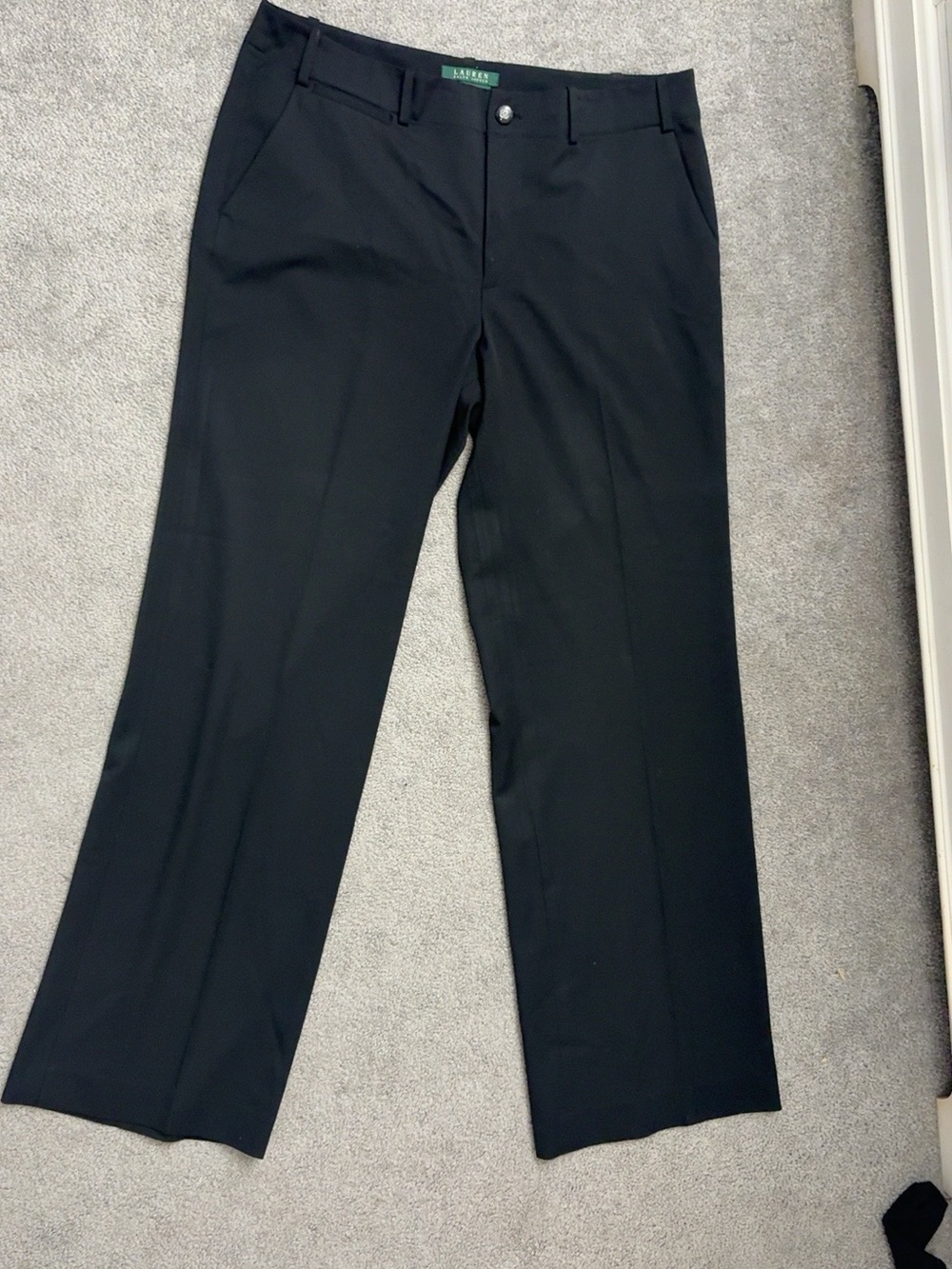 Lauren Ralph Lauren Sanderson Black women’s Straight Leg Pants Size 12